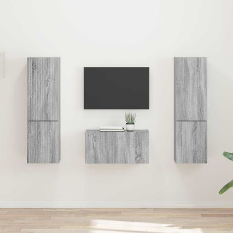 TV-Schrankset 5 pcs Graues Sonoma Holzwerkstoff