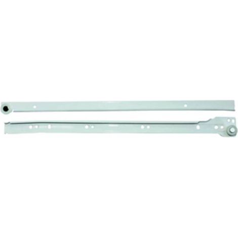 25 x GUIDA P/CASSETTI ACCIAIO 40 CM LACCATO BIANCO