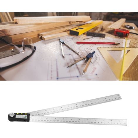 PD290 Digitaler Winkelmesser, elektronischer Winkelmesser, Winkelmesser für die Holzbearbeitung, 0–300 mm (1/5)