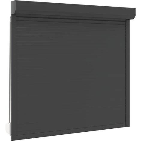 Rollladen Anthrazit 160 x 150 cm Aluminium und Polyurethan vidaXL
