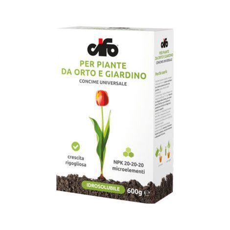 CIFO CONCIME IDROSOLUBILE IN POLVERE UNIVERSALE FIORI GIARDINO 600 GR (30290) (1/4)