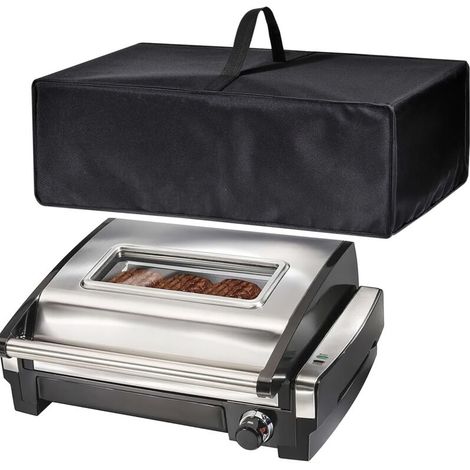 Housse anti-poussière pour barbecue d'intérieur Ninja GR101 Sizzle sans fumée et grille/Hamilton Beach Electric Indoor Grill (1/4)