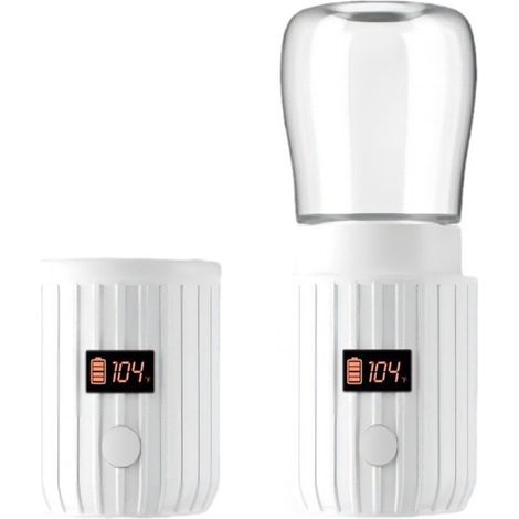 Kabelloser elektrischer Flaschenwärmer, USB-aufladbar, schnelle kabellose Aufheizung, 4 Temperaturstufen (1/2)