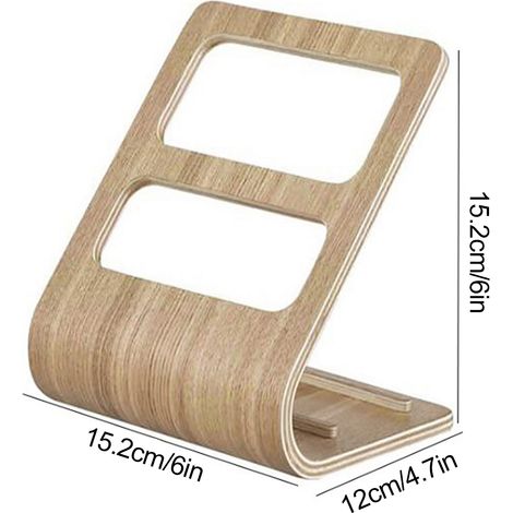 Étagère de rangement de table simple pour salon, support multifonctionnel pour télécommandes, support en bois courbé (1/5)