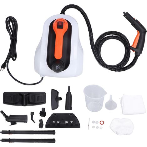 Nettoyeur Vapeur Haute Température 1,6L Réservoir Flexible Multifonction pour Intérieur Voiture Sol Cuisine Prise UE 220-240V (1/5)