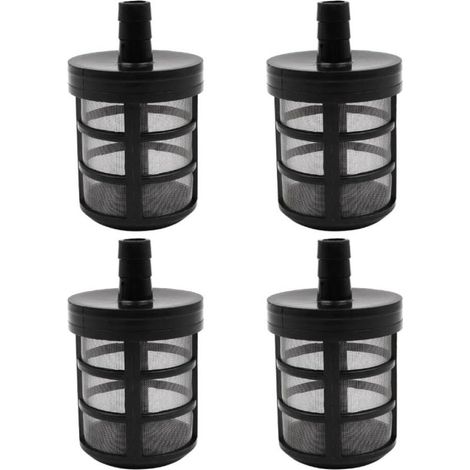 (60 Mailles)Lot de 4 filtres de tuyau d'arrosage pour pompe à eau Filtre d'aspiration pour nettoyeur haute pression Pour jardin et cour (1/4)