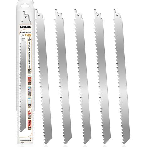 5 Pièces Lames de Scie Alternative 30cm pour Viande Congelée (1/5)