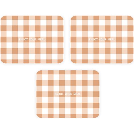 3 sets de table en PVC, 30x40 cm, antidérapants et isolants thermiques, pour restaurants, hôtels et usage domestique (1/5)