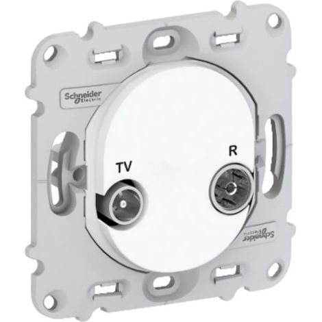 OVALIS - PRISE TV/R - SANS PLAQUE DE FINITION SCHNEIDER ELECTRIC (1/2)