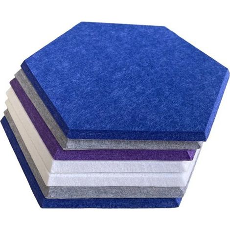 panneaux insonorisants autocollants mousse insonorisante hexagonaux ciel 12 Bleu (1/5)