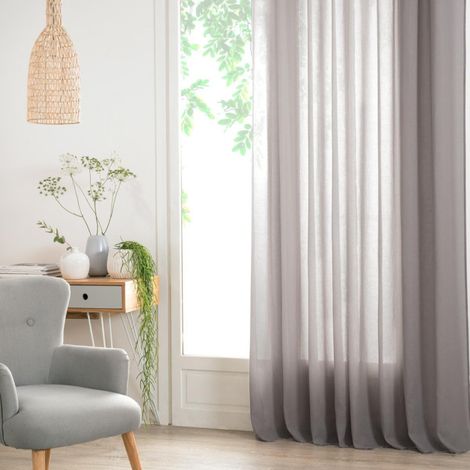 Rideau Voilage "Ana" 140x240cm Gris