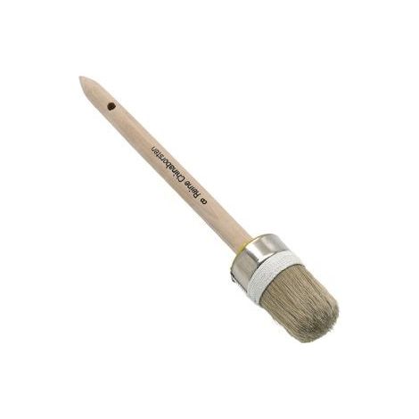 Ringpinsel Gr.2 Borsten-L.60mm 20mm helle Mischb.roh.Holzstiel (1/2)