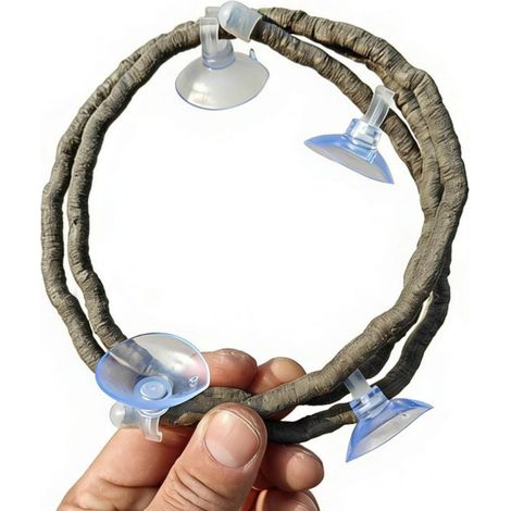 Percha trepadora realista para reptiles, terrarios, cuevas, hábitat, enredaderas, plataformas, arañas, soporte (1/5)