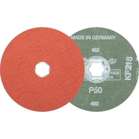 PFERD TOOLS COMBICLICK Korund Fiberscheibe Ø 125 mm A-COOL50 für Edelstahl 25 Stk