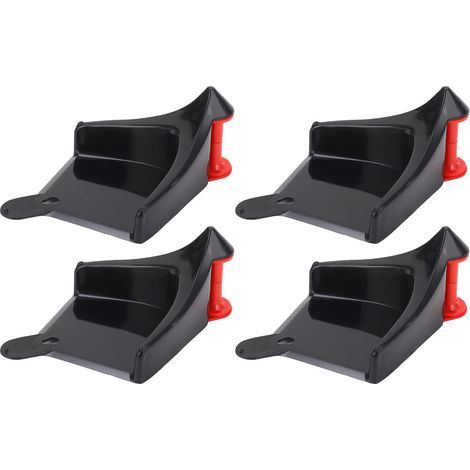 Lot de 4 Guides de Tuyau Voiture, Guides de Tuyau en Plastique pour Lavage de Voiture, Rouleau de Tuyau de Pneu empêchant Le Blocage et l'accrochage sous Les pneus pour Camion (1/5)