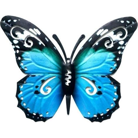 Metallschmetterlinge für den Außenbereich – Großer Schmetterling – 3D-Wanddekoration aus Metall (1/5)