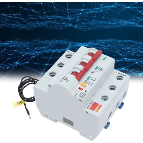Interrupteur intelligent tripolaire avec télécommande, Wi-Fi et Bluetooth, disjoncteur 20 A (1/5)