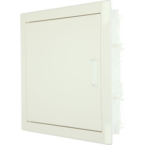 Coffret de distribution encastré 12+2 modules-63A, bornes N et PE, IP30