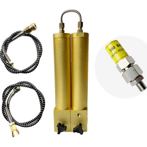 Filtro per compressore d'aria, rimozione dell'umidità ad alta pressione, design resistente, valvola di sicurezza L408mm (1/2)