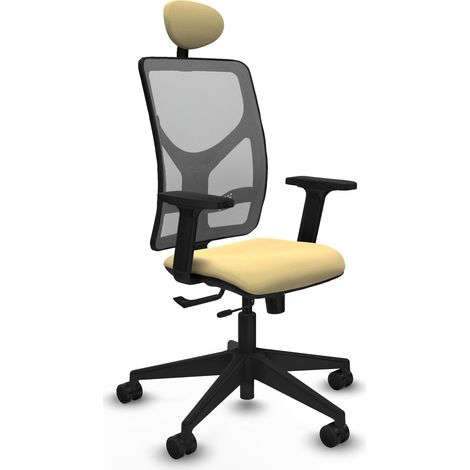 Chaise bureau piqueras y crespo Motilla noir accoudoirs ajustables (1/2)