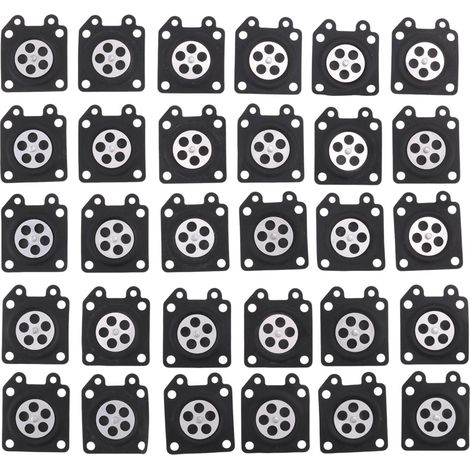 30Pcs Pièces de Carburateur Tampons Membrane Tronçonneuse Pour 2500/3800/4500/5200/5800 Accessoires (1/5)