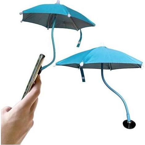 Dermonem Parapluie de téléphone portable avec tuyau flexible réglable à 360 °, Support de téléphone portable magnétique, parasol pour téléphone portable adapté à une utilisation en voiture (1/5)