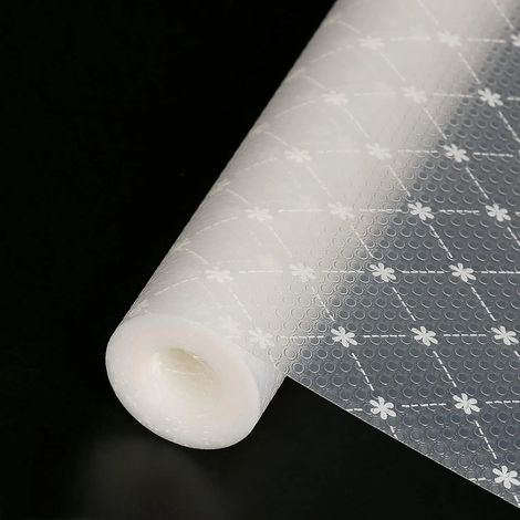 Papier adhésif pour étagères, facile à nettoyer et non collant, avec protection rembourrée, en EVA à forte adhérence pour les tiroirs de placards de cuisine. (1/5)