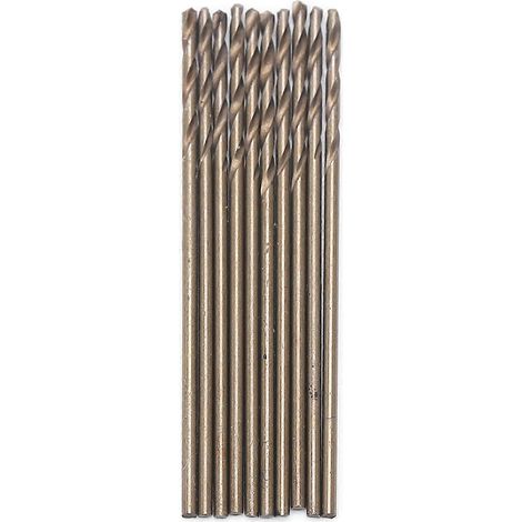 10-teiliges Set Spiralbohrer mit geradem Schaft aus HSS für Tischbohrmaschinen, 1,5 mm
