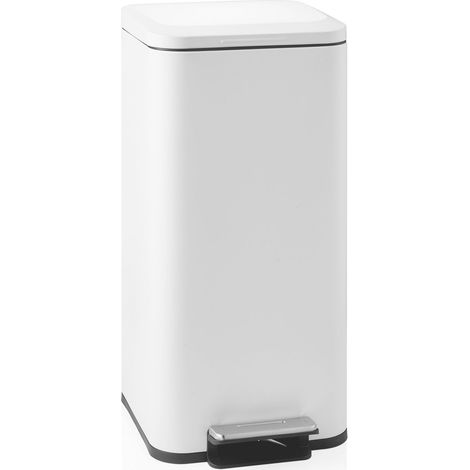 Abfallsammler / Mülltrennsystem Clean Square - 30 L Stahl weiß hjh OFFICE (1/5)