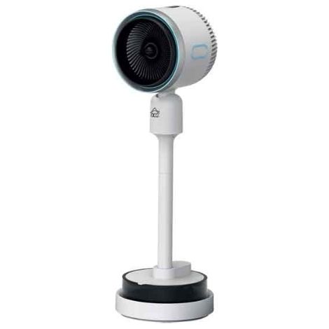 DCG ventilatore e termoventilatore nebulizzatore 50W 2 velocita' funzione caldo/freddo oscillazione automatica 60o altezza regolabile telecomando bianco