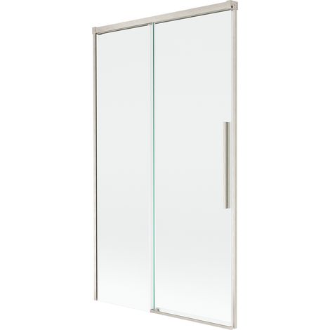 Mexen Rox parete doccia per vasca 2 ali scorrevoli 100 x 150 cm, trasparente, nichel spazzolato - 8C9-100-001-97-00