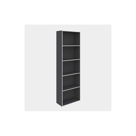 LIBRERIA 4 RIPIANI 50X22,8X157,4 CM ARDESIA