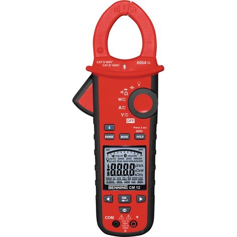 Benning CM 12 Stromzange CAT IV 600 V Anzeige (Counts): 9999