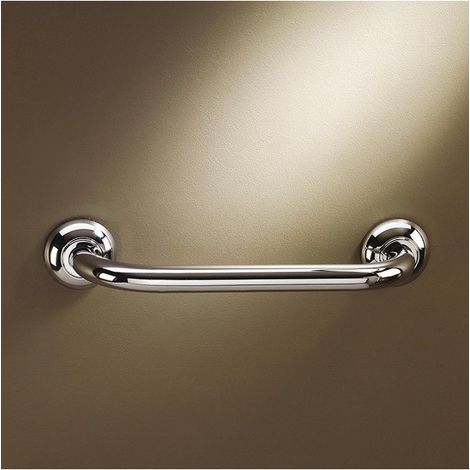 Barra de soporte recta de latón cromo Pro 30cm