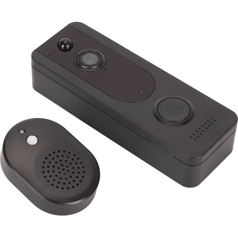 Sonnette vidéo intelligente WiFi 720p, batterie 5200 mAh, vision nocturne, communication bidirectionnelle, détection de mouvement, caméra de sonnette sans fil (1/5)