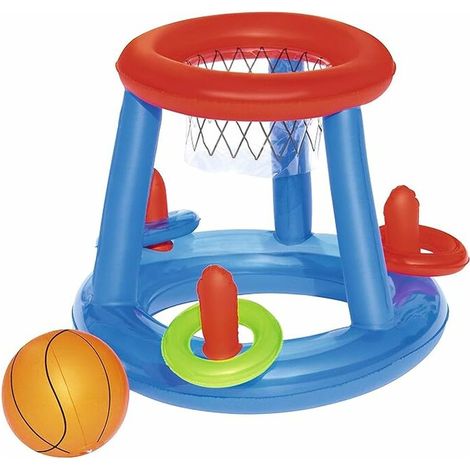 Panier de Basket flottant, ballon, 3 anneaux, diamètre 56 cm (1/5)