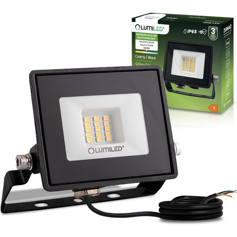 Faro LED ZUNA2 10W 900lm 4000K IP65 Nero Lumiled (1/5)