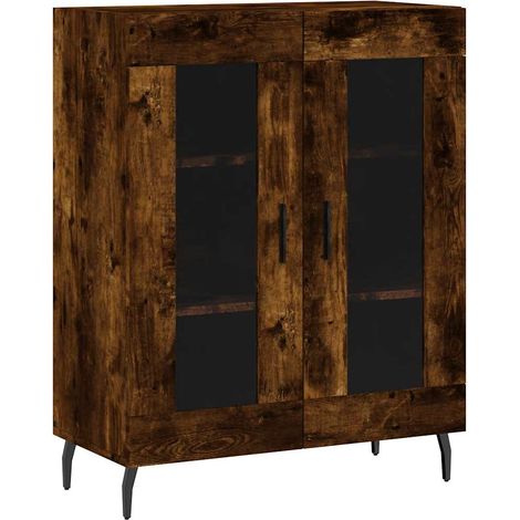 Credenza Madia Buffet Rovere Fumo 69,5x34x90 cm in Legno Multistrato CDS84601 (1/5)