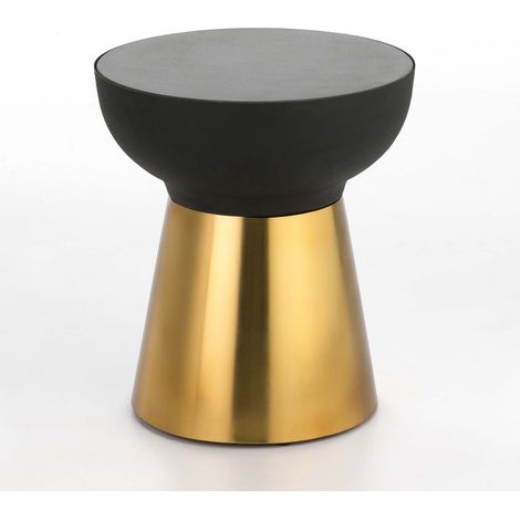 Table d'appoint arahal - Or, noir (1/4)