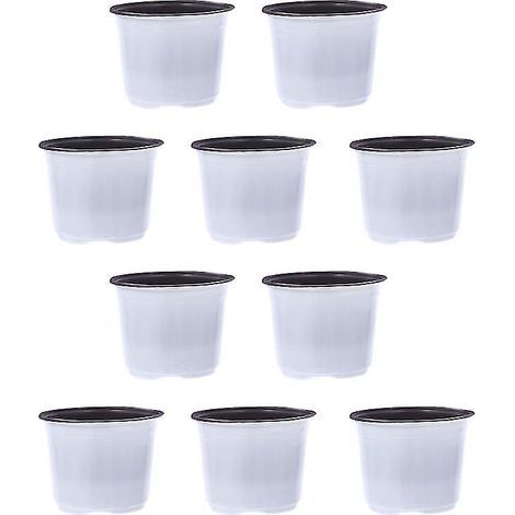 50 pots de fleurs en plastique (1/3)