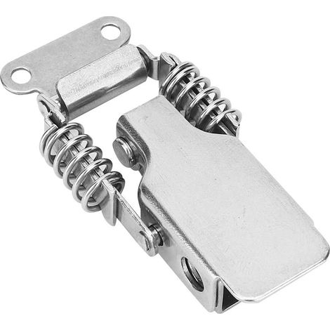 Verrou à ressort Hilitand, acier inoxydable 201, loquet tension (1/4)