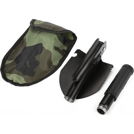Mini stainless steel outdoor shovel, lightweight multifunctional survival camping tool for gardening and emergency outdoor activities (1/5)