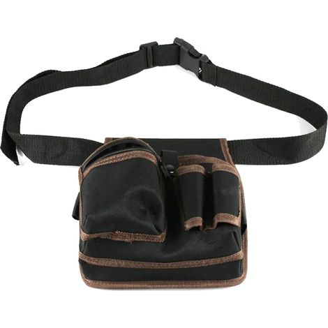 Cinturón de herramientas para hombres, cinturón de herramientas ajustable con bolsa de herramientas extraíble, delantal de trabajo para electricista, carpintero, sitio de construcción (1/5)