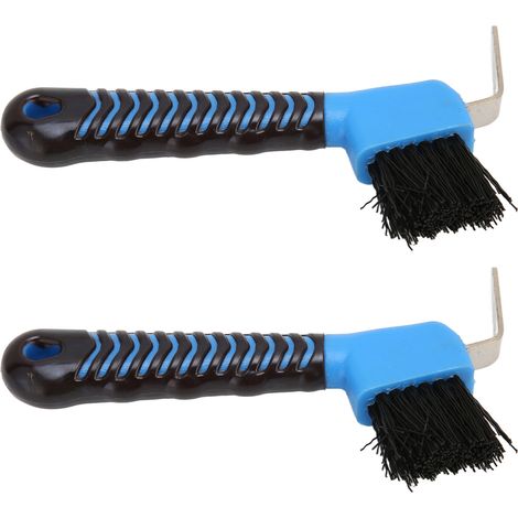 Brosses à sabots pour chevaux, outil de nettoyage des sabots avec manche en caoutchouc souple pour l'écurie (1/5)