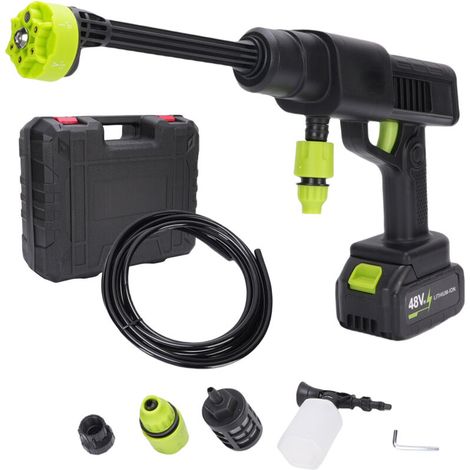 Nettoyeur haute pression portable sans fil pour voiture, moteur à piston 14 cylindres, portée 8-10 m, pression maximale de 40 bars, prise européenne (1/5)
