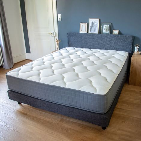 Matelas 180x200 ressorts et mémoire de forme – Soutien medium – 3 zones de confort – Épaisseur 27 cm – 775 ressorts – Weber Industries (1/5)