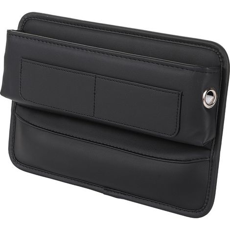 Organisateur d'espace pour siège de voiture — Pochette de rangement en cuir PU, 30 x 20 cm (1/4)