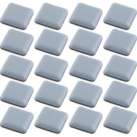 Set di 20 pezzi di feltrini adesivi quadrati da 2,5 cm per mobili, protezioni per pavimenti per sedie. (1/5)