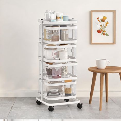 Armoire de rangement blanc en acier 33 x 33 x 77 cm (1/5)