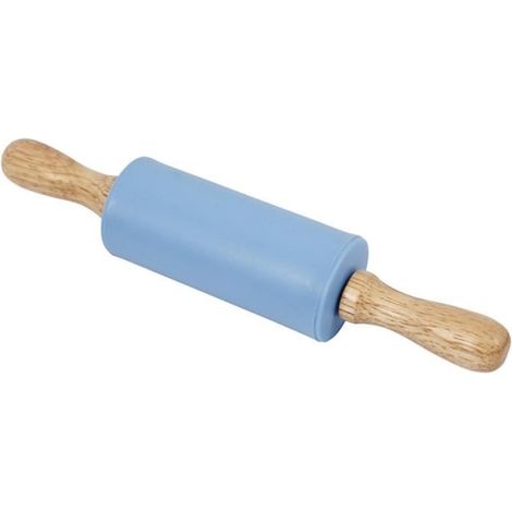 Rouleau à pâtisserie - 23 cm - Silicone - Idéal pour enfants - Marron